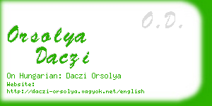 orsolya daczi business card